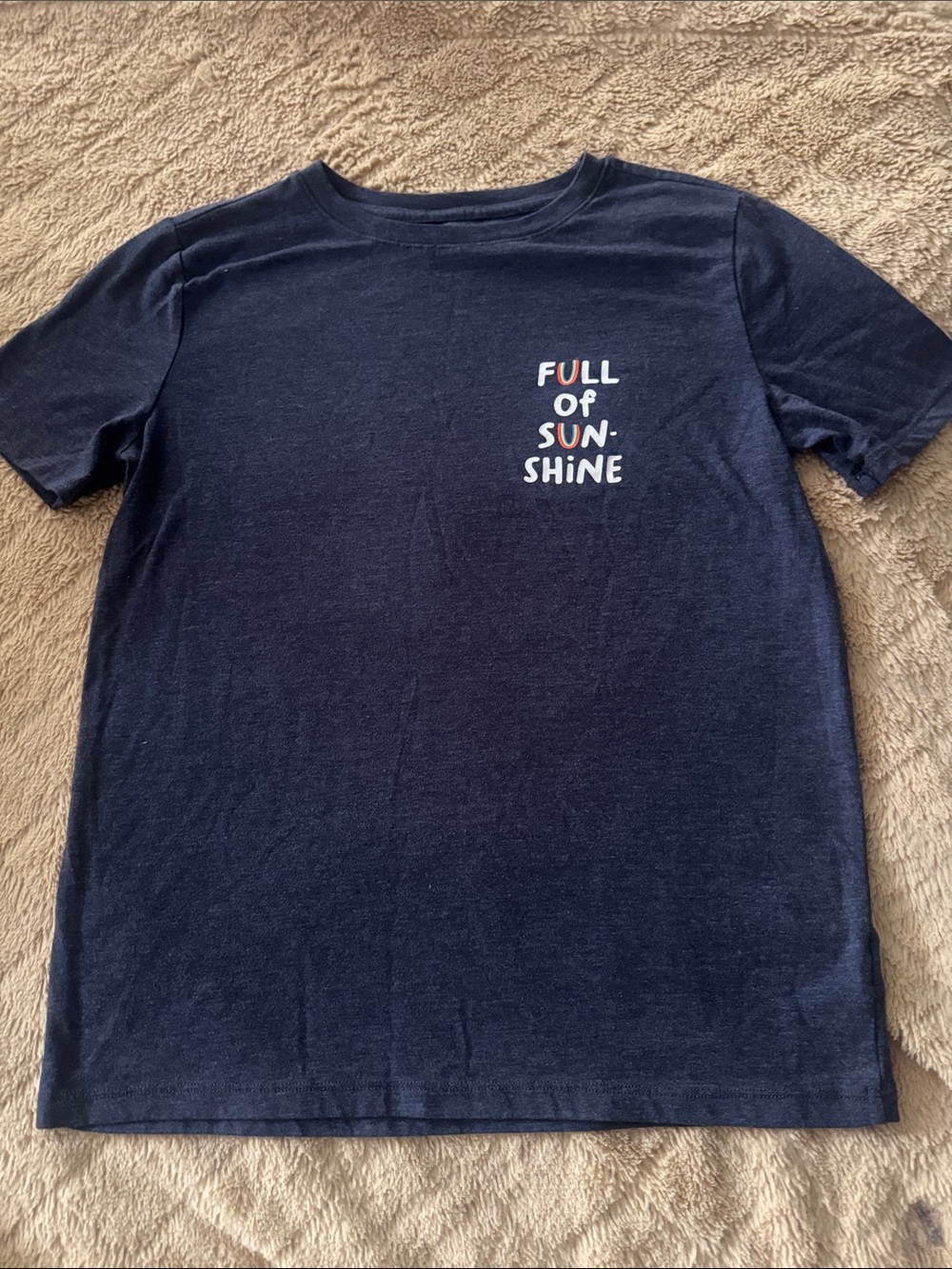 Cat & Jack Navy 'Full of Sunshine' Short Sleeve Tee